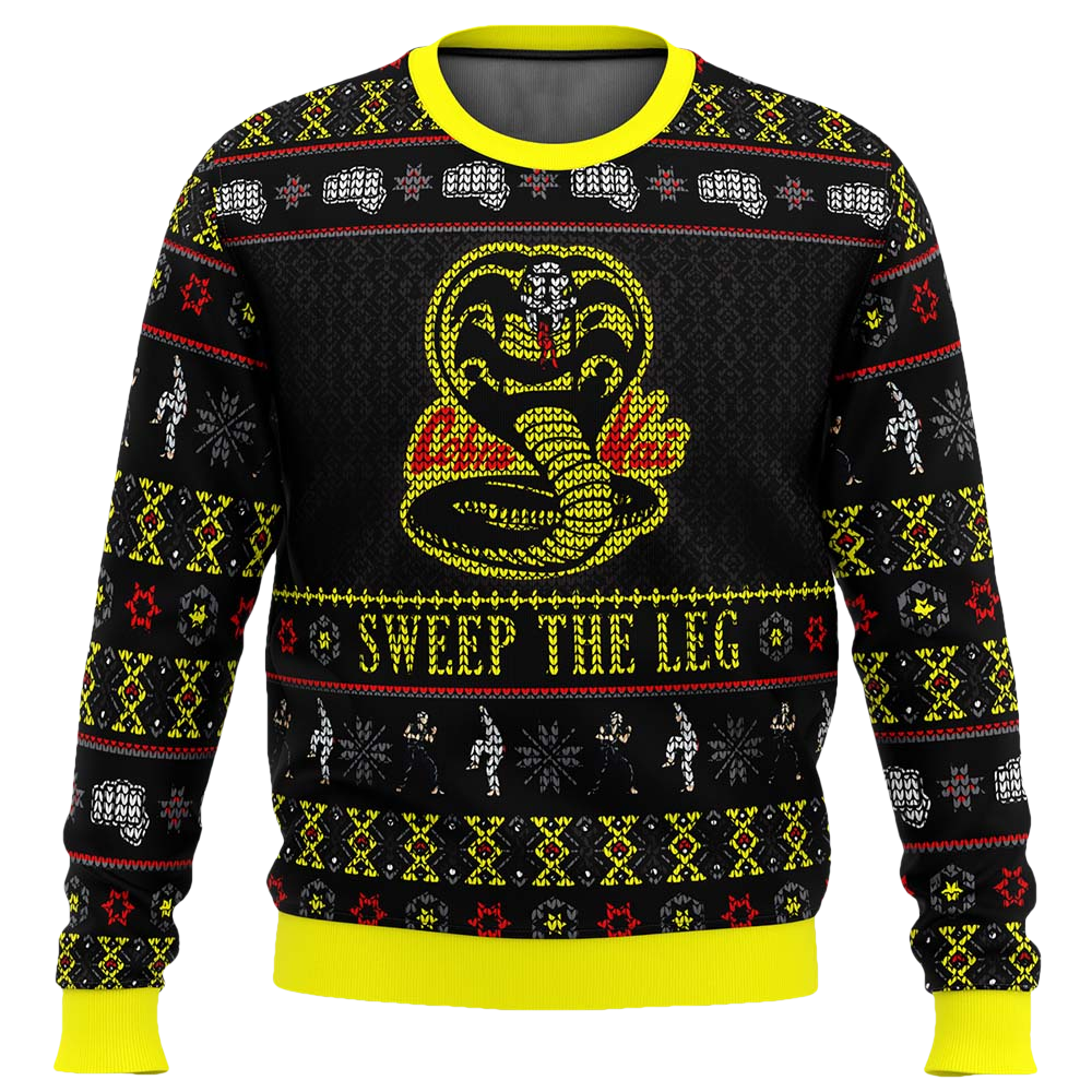 Season’S Sweepings Cobra Kai Christmas Sweater - Moonbestprint