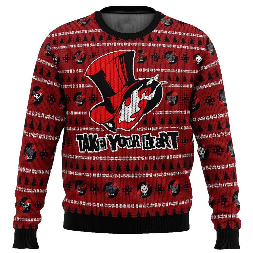 Persona 5 Take Your Heart Christmas Sweater - Moonbestprint