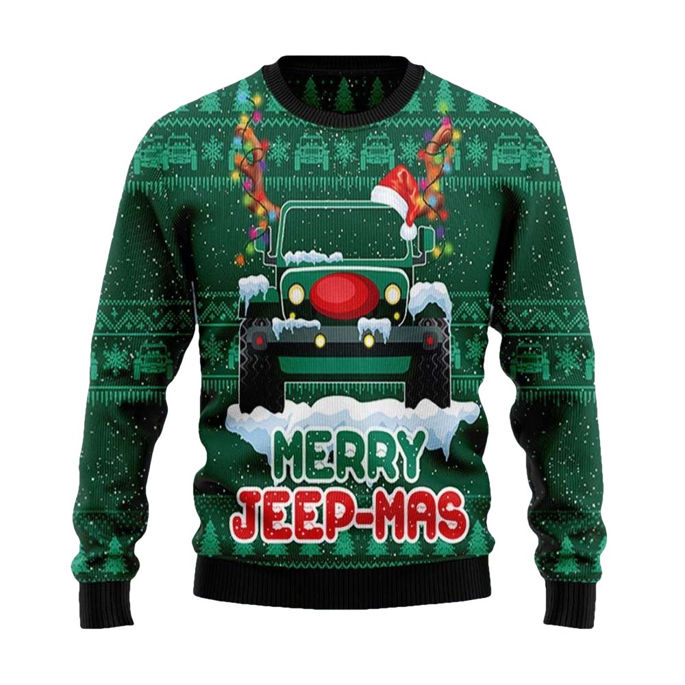 Merry Jeep-Mas Christmas Sweater - Moonbestprint