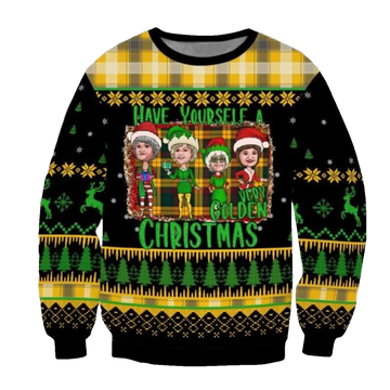 Have Yourself A Very Golden Christmas Sweater - Moonbestprint