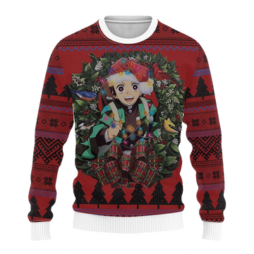 Kamado Tanjiro Ugly Christmas Sweater - Moonbestprint