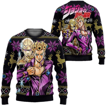 Jojo Giorno Ugly Christmas Sweater - Moonbestprint