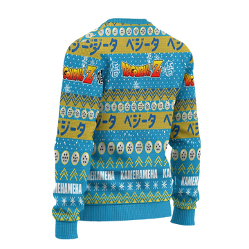 Vegeta Kamehameha Christmas Sweater - Moonbestprint