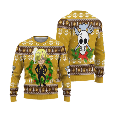Sanji One Piece Christmas Sweater - Moonbestprint
