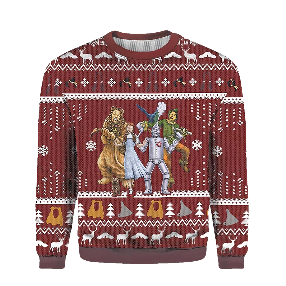 The Wizard Of Oz Character Christmas Sweater - Moonbestprint