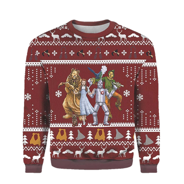 The Wizard Of Oz Character Christmas Sweater - Moonbestprint