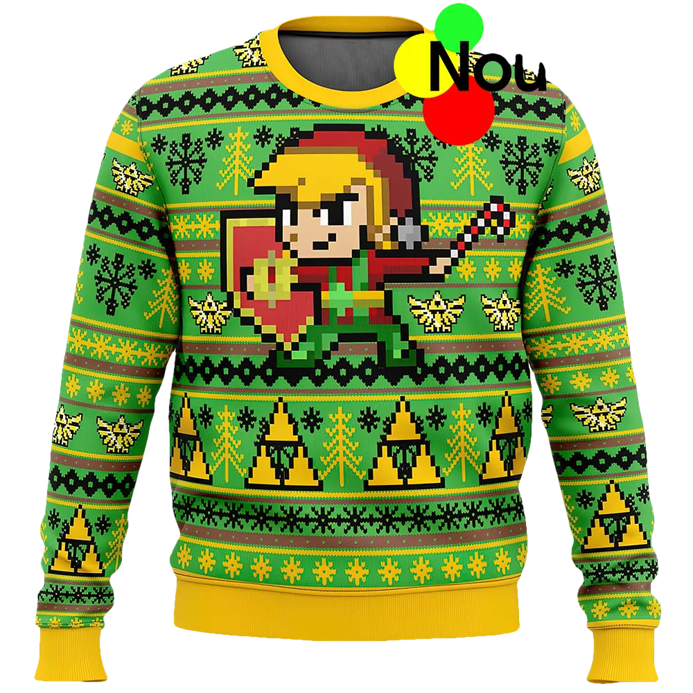 Zelda Holiday Link Ugly Christmas Sweater - Moonbestprint