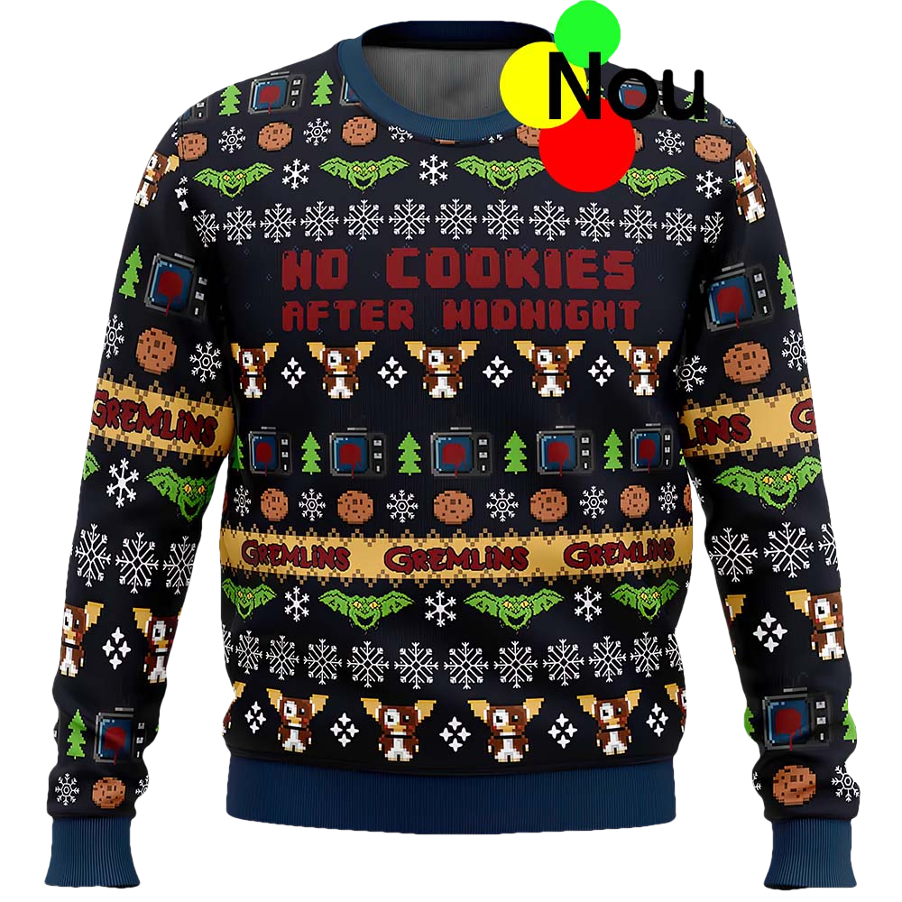 No Cookies After Midnight Christmas Sweater - Moonbestprint