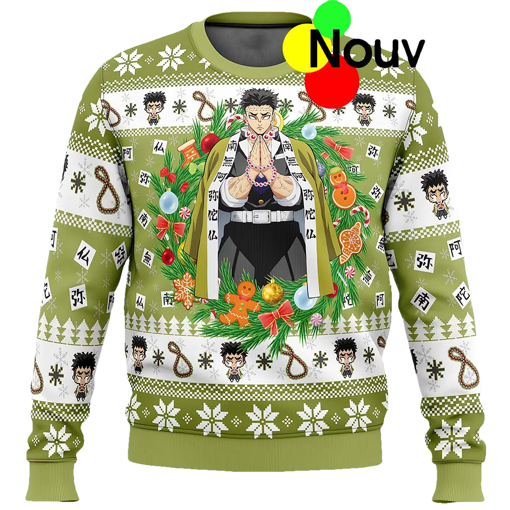 Gyomei Himejema Christmas Ugly Sweater - Moonbestprint