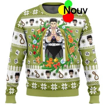Gyomei Himejema Christmas Ugly Sweater - Moonbestprint
