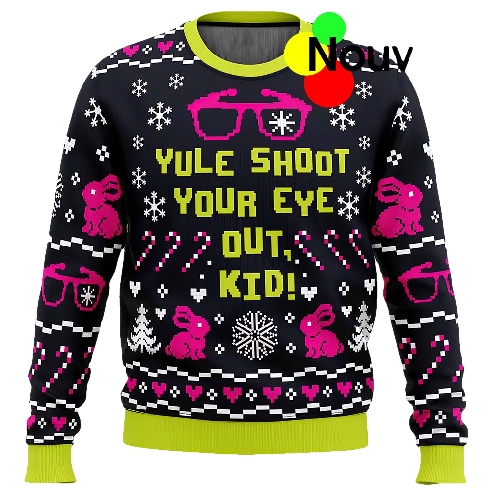 Yule Shoot Your Eye Out Kid Christmas Sweater - Moonbestprint