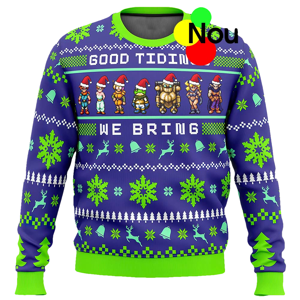 Chrono Trigger Good Tidings We Bring Ugly Christmas Sweater - Moonbestprint