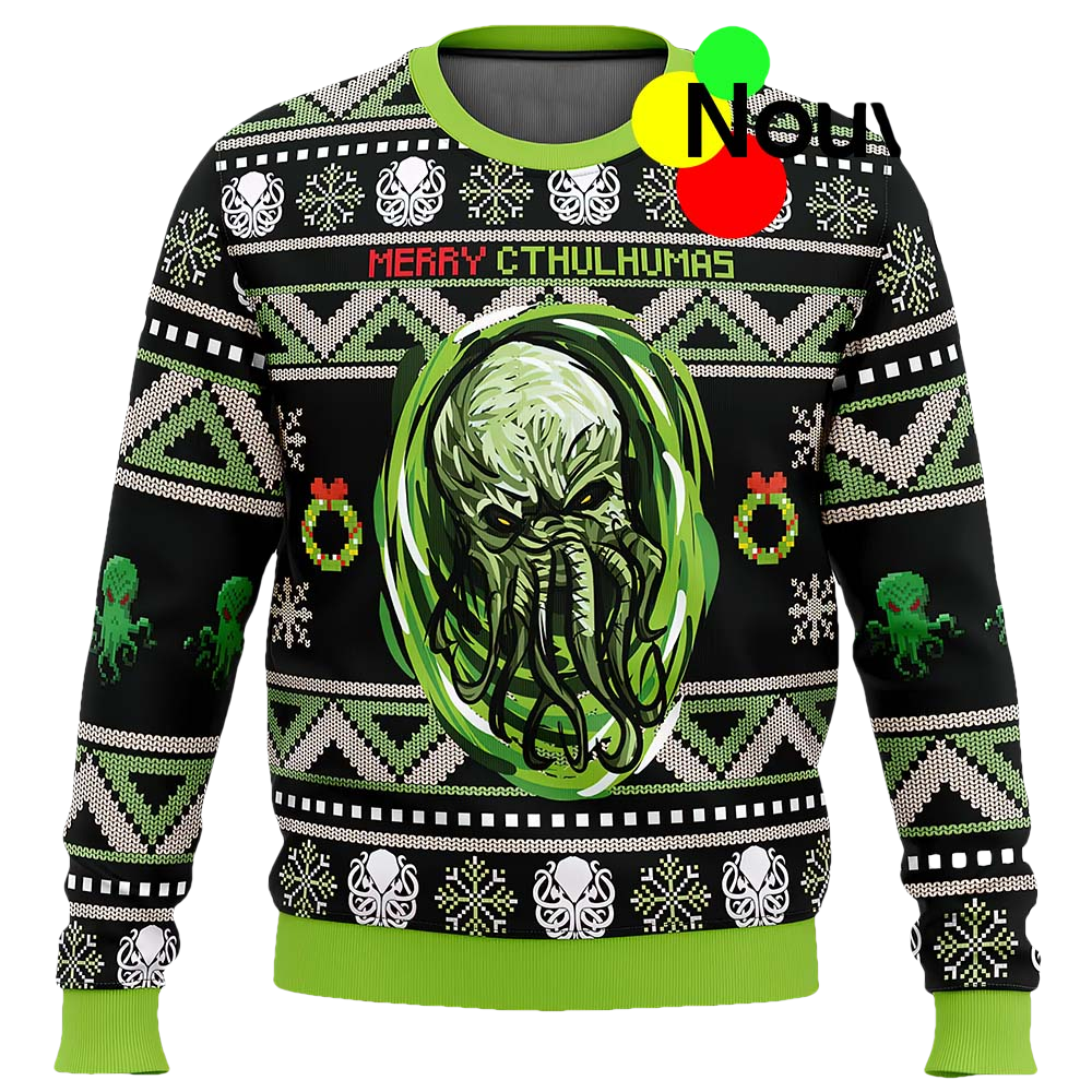Merry Cthulhumas Ugly Christmas Sweater - Moonbestprint