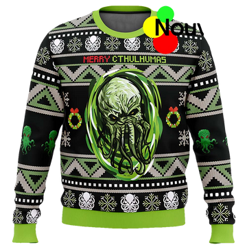Merry Cthulhumas Ugly Christmas Sweater - Moonbestprint
