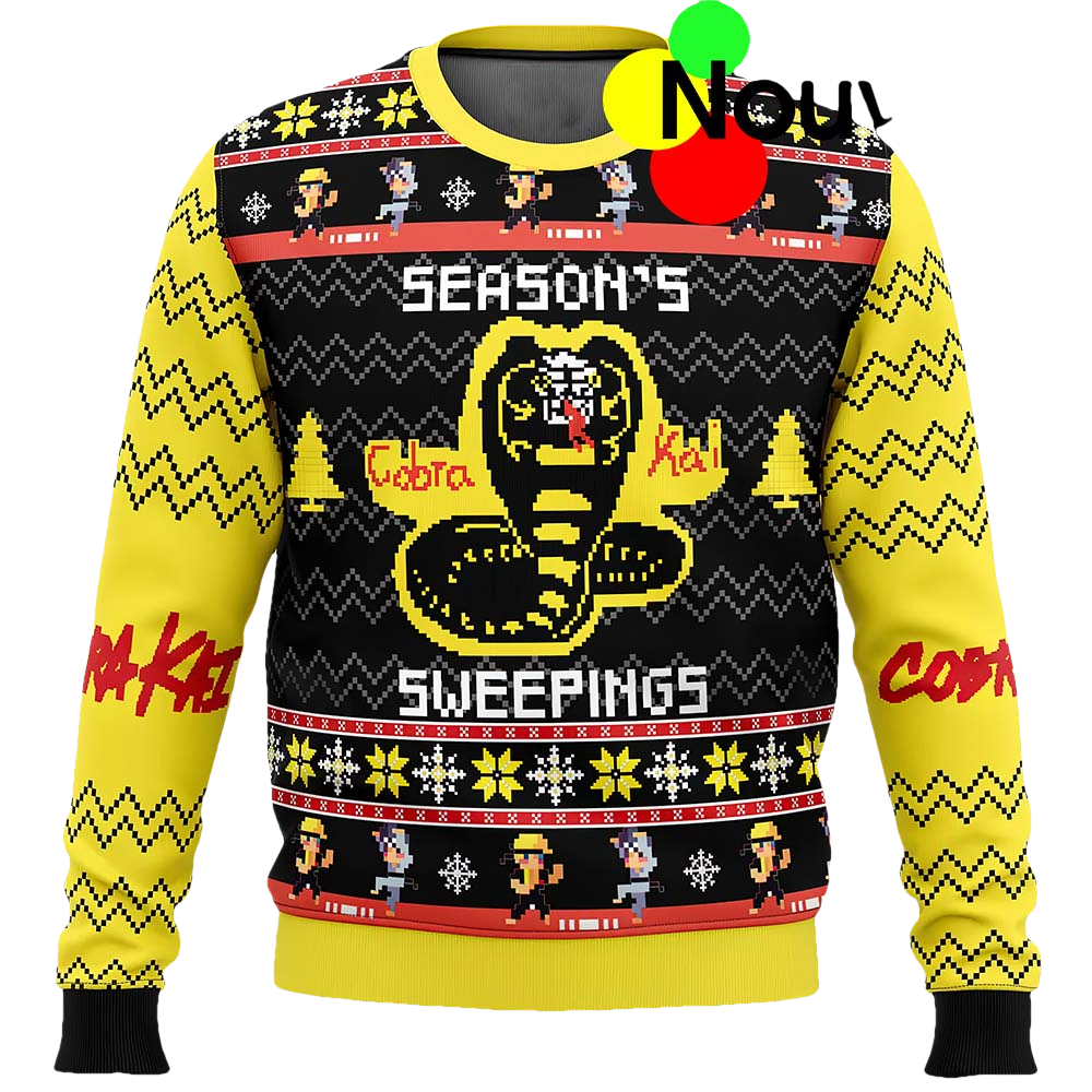 Cobra Kai Seasons Sweepings Christmas Sweater - Moonbestprint