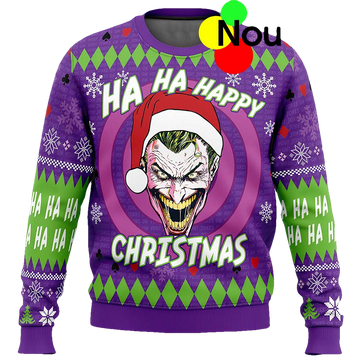 Joker Happy Merry Christmas Sweater - Moonbestprint