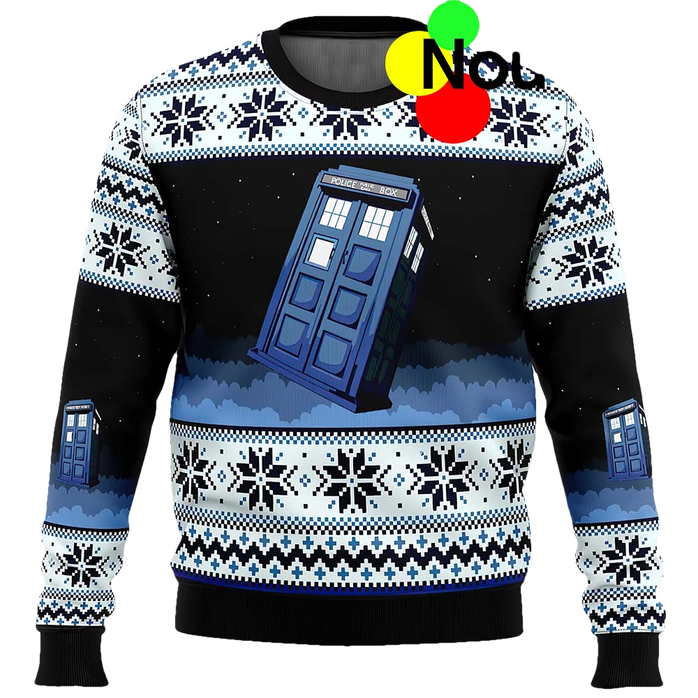 Doctor Who Tardis Ugly Christmas Sweater - Moonbestprint