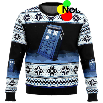 Doctor Who Tardis Ugly Christmas Sweater - Moonbestprint