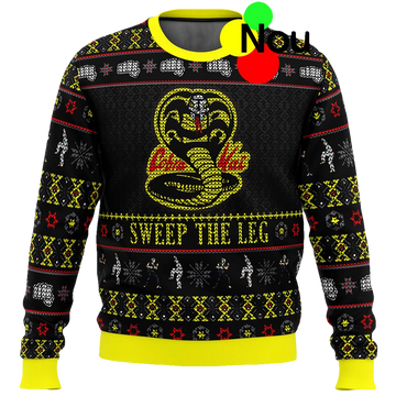 Cobra Kai Sweep The Leg Ugly Christmas Sweater - Moonbestprint