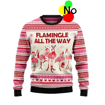 Flamingle All The Ways Ugly Christmas Sweater - Moonbestprint