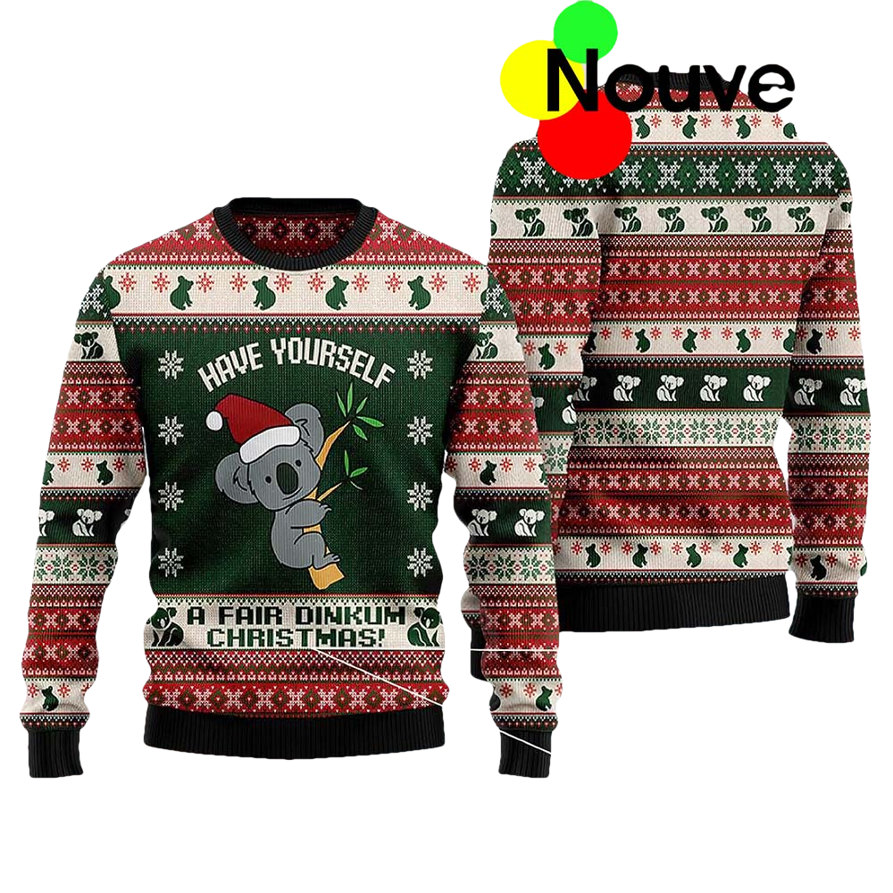 Koala Have Yourself A Fair Dinkum Christmas Sweater - Moonbestprint