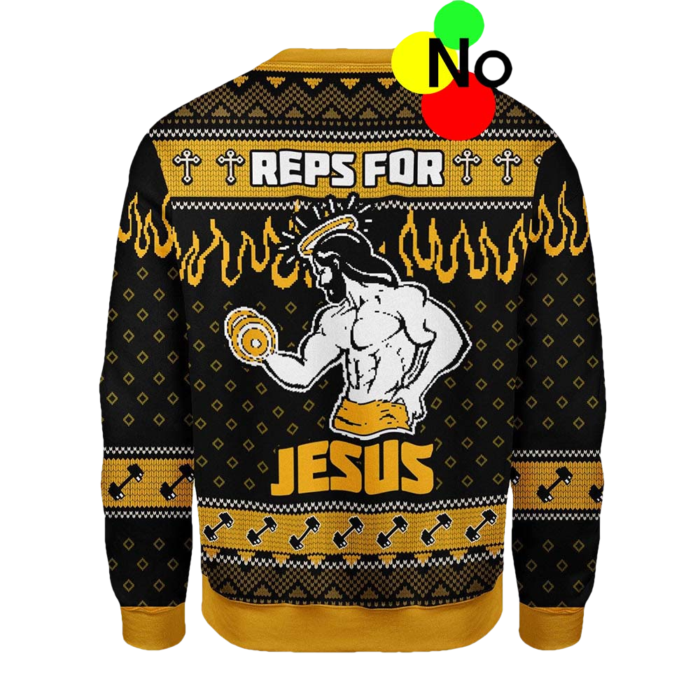 Reps For Jesus Christmas Ugly Sweater - Moonbestprint