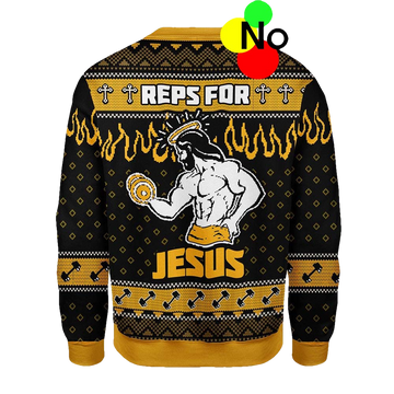 Reps For Jesus Christmas Ugly Sweater - Moonbestprint