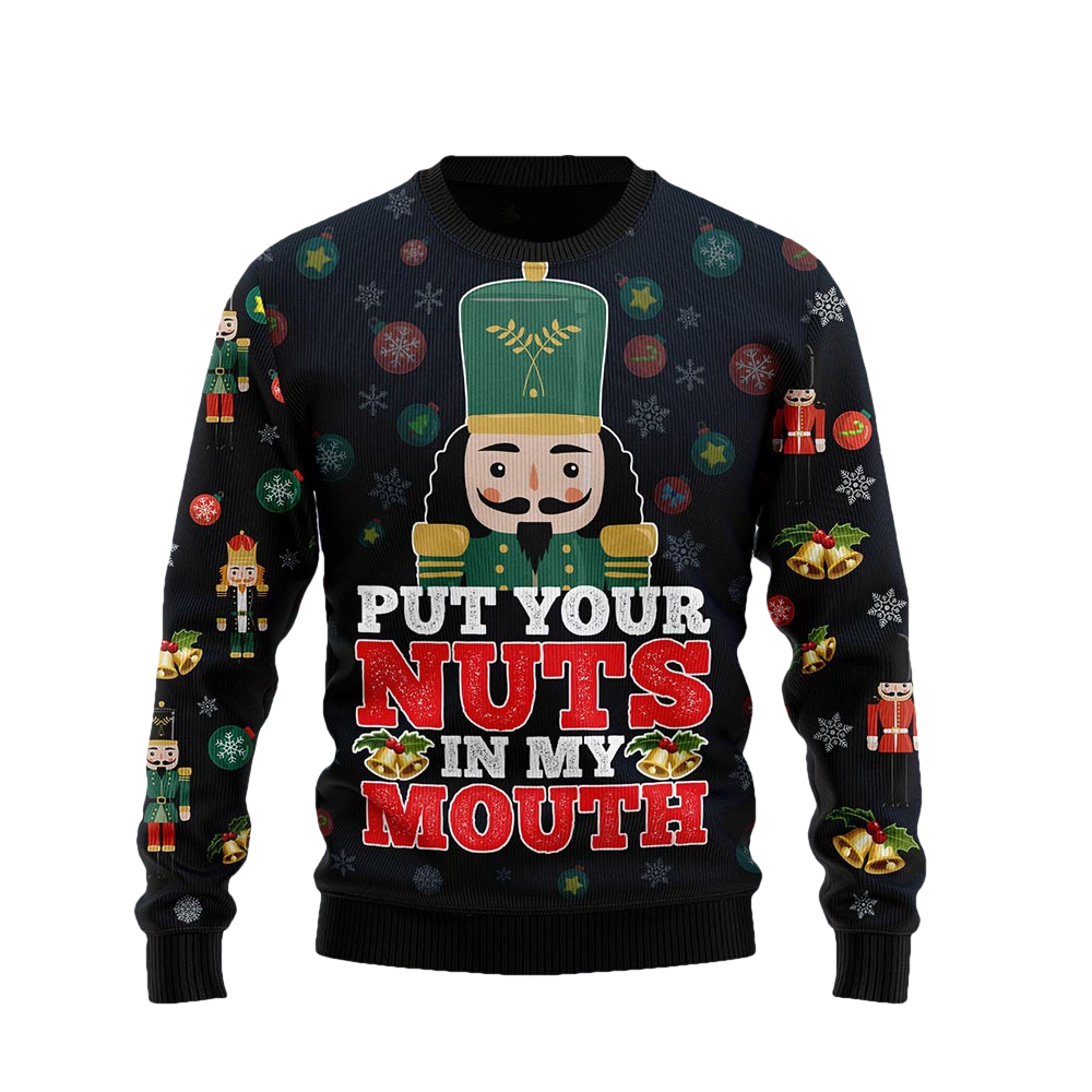 Put Your Nuts In My Mouth Christmas Sweater - Moonbestprint