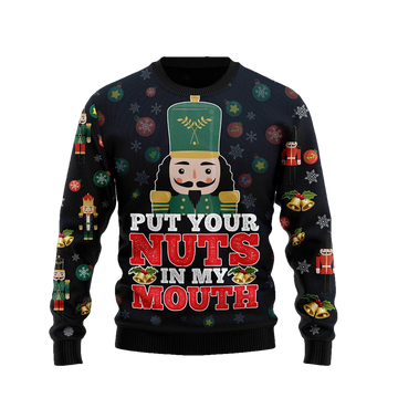 Put Your Nuts In My Mouth Christmas Sweater - Moonbestprint