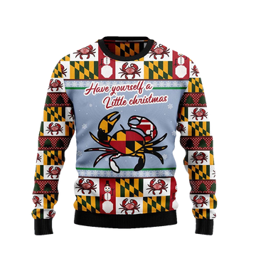 Crab Have Yourself A Little Christmas Sweater - Moonbestprint