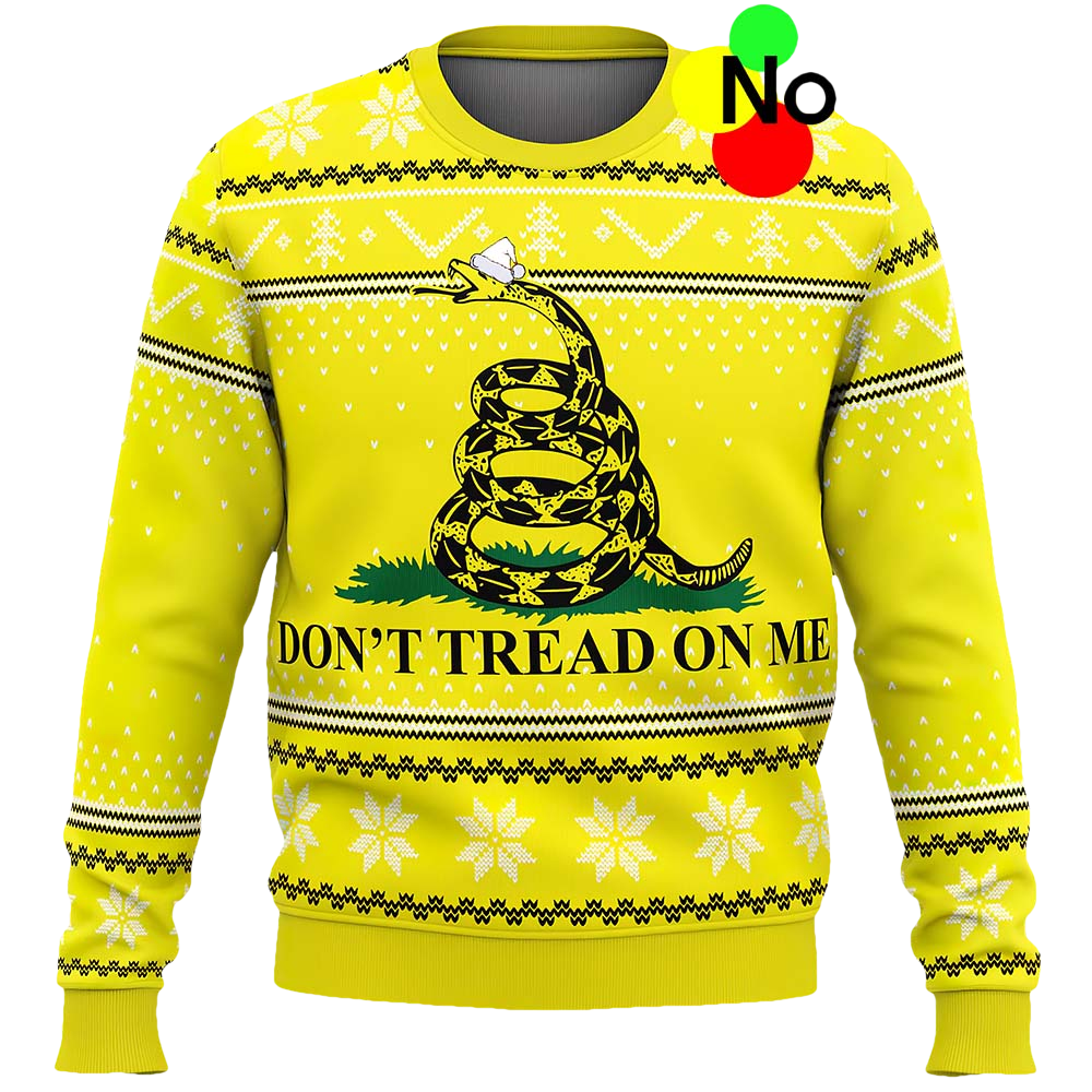 Don'T Tread On Me Ugly Christmas Sweater - Moonbestprint