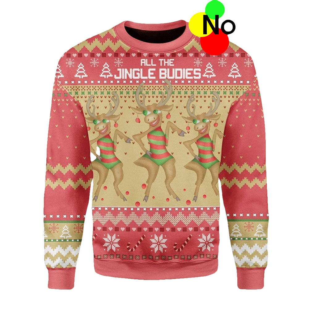All The Jingle Budies Christmas Sweater - Moonbestprint