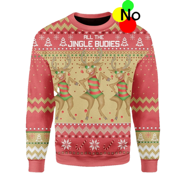 All The Jingle Budies Christmas Sweater - Moonbestprint