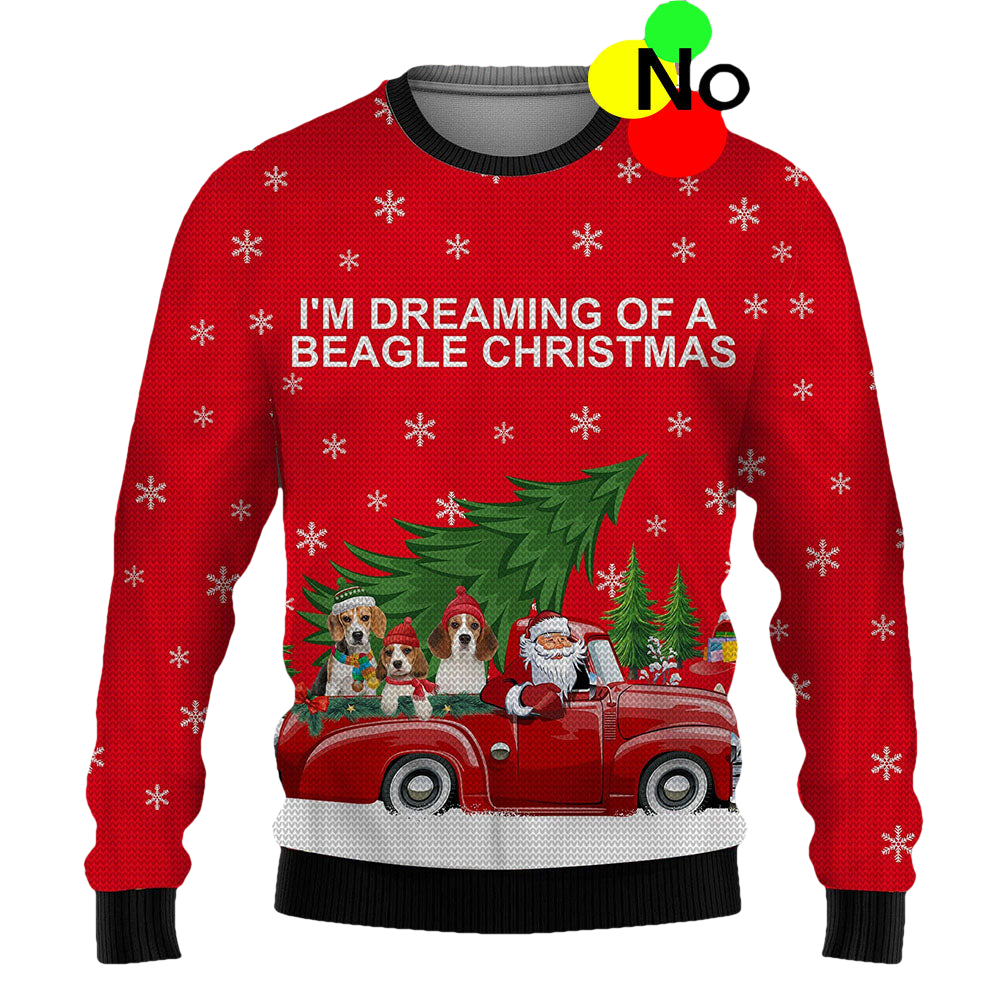 I'M Dreaming Of A Beagle Christmas Sweater - Moonbestprint