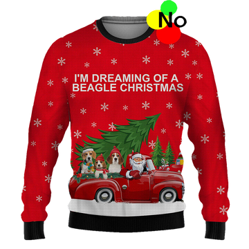 I'M Dreaming Of A Beagle Christmas Sweater - Moonbestprint