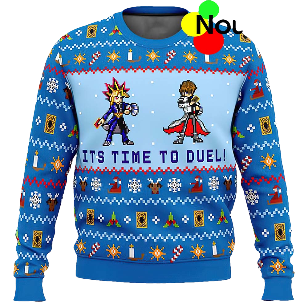 Yugioh Its Time To Duel Christmas Sweater - Moonbestprint