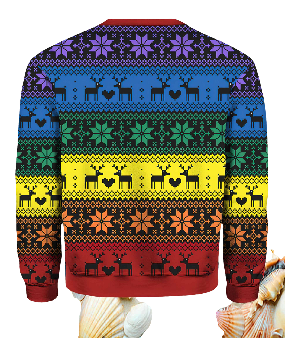 Rainbow Deer Lgbt Ugly Christmas Sweater - Moonbestprint