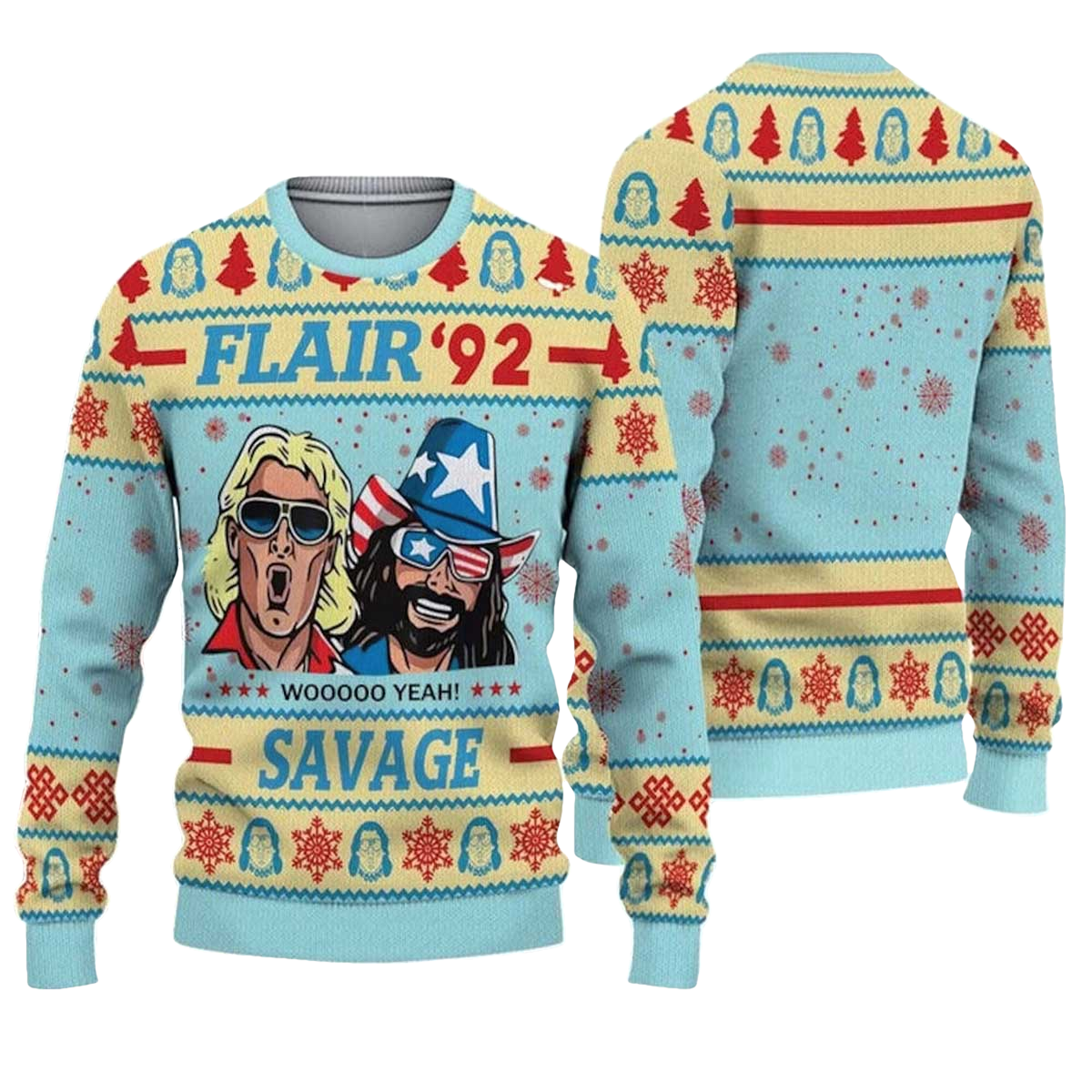 Flair 92 Savage Ugly Christmas Sweater - Moonbestprint
