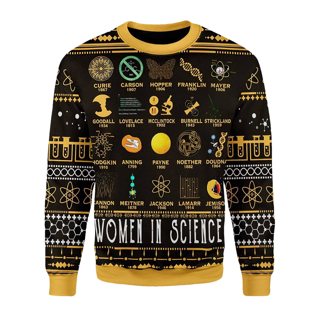 Women In Science Ugly Christmas Sweater - Moonbestprint