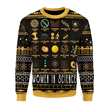 Women In Science Ugly Christmas Sweater - Moonbestprint