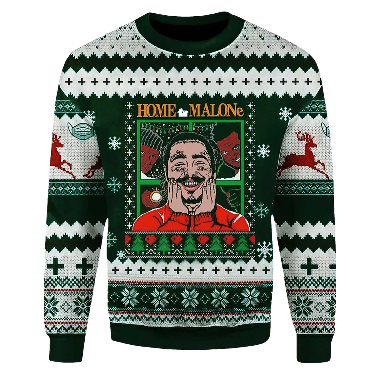 Home Malone For Unisex Ugly Christmas Sweater - Moonbestprint