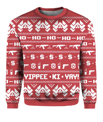 Mcclane Winter Die Hard Ugly Christmas Sweater - Moonbestprint