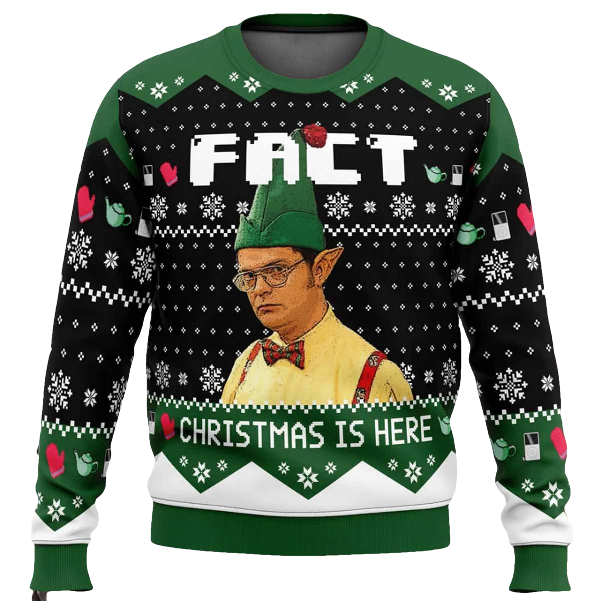 Fact Christmas Is Here The Office Ugly Christmas Sweater - Moonbestprint