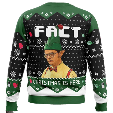 Fact Christmas Is Here The Office Ugly Christmas Sweater - Moonbestprint