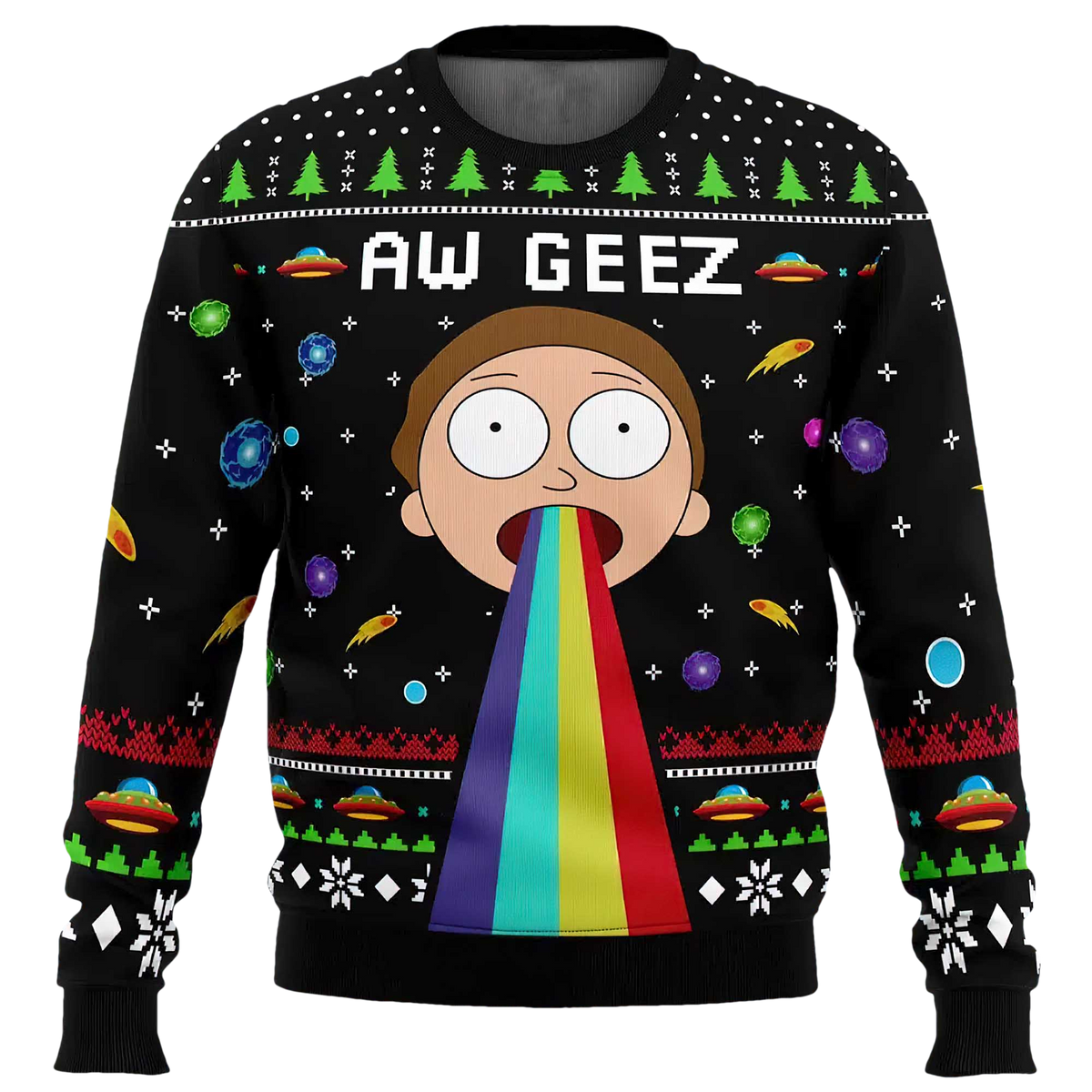 Aw Geez Ugly Christmas Sweater - Moonbestprint