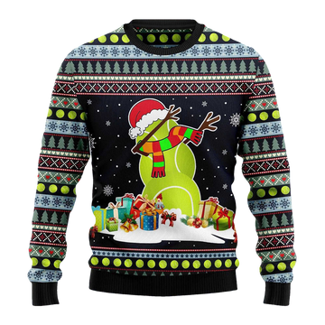 Tennis Snowman Ugly Christmas Sweater - Moonbestprint