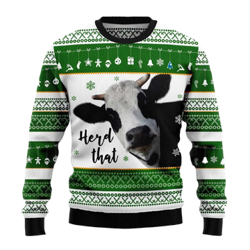 Cow Herd That Ugly Christmas Sweater - Moonbestprint