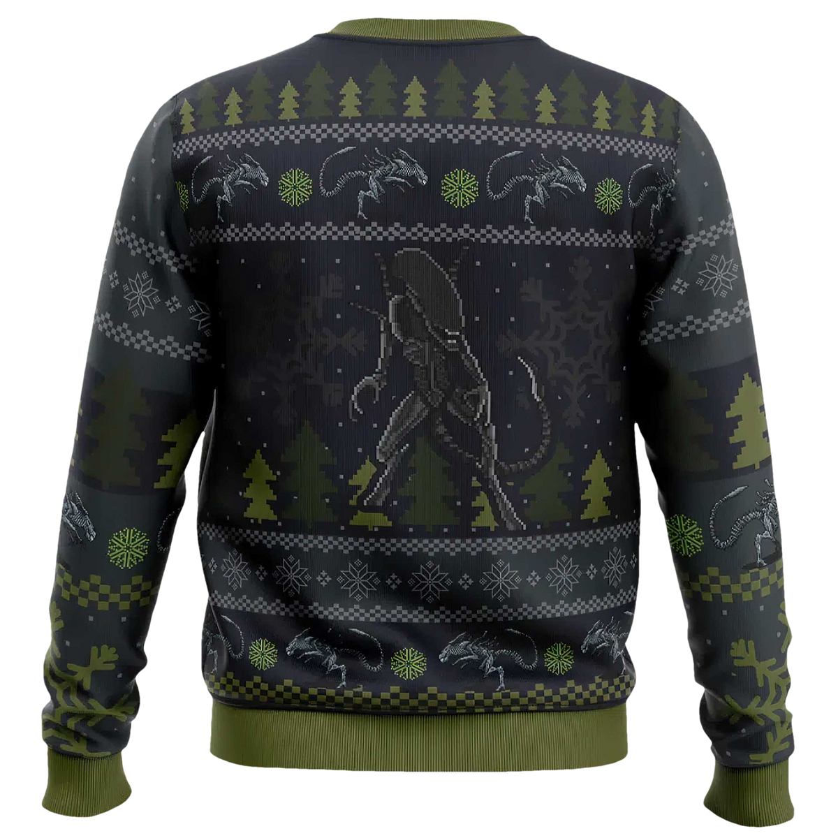 A Christmas Bug Hunt Xenomorph Ugly Christmas Sweater - Moonbestprint