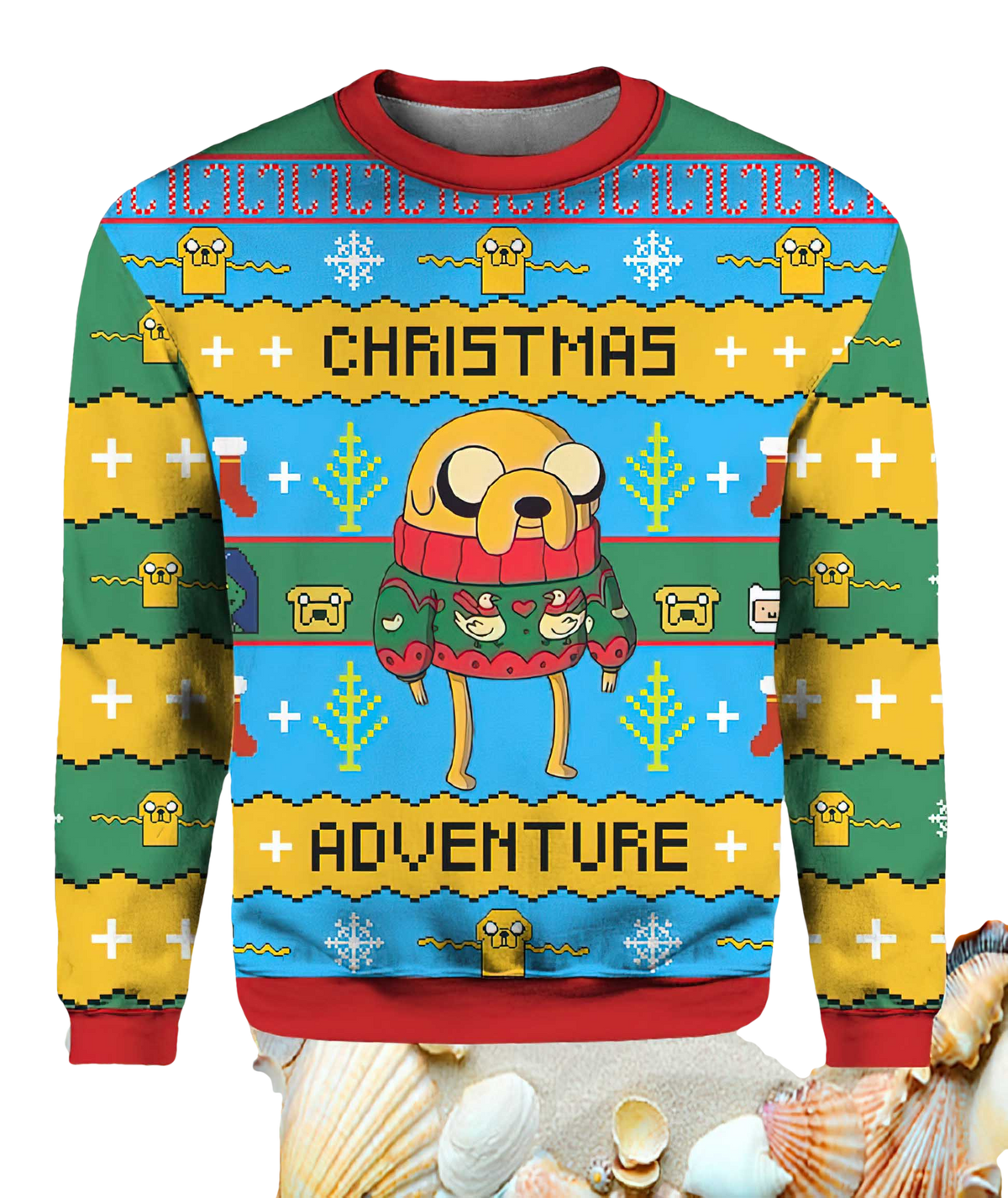 Christmas Adventure Time Ugly Christmas Sweater - Moonbestprint