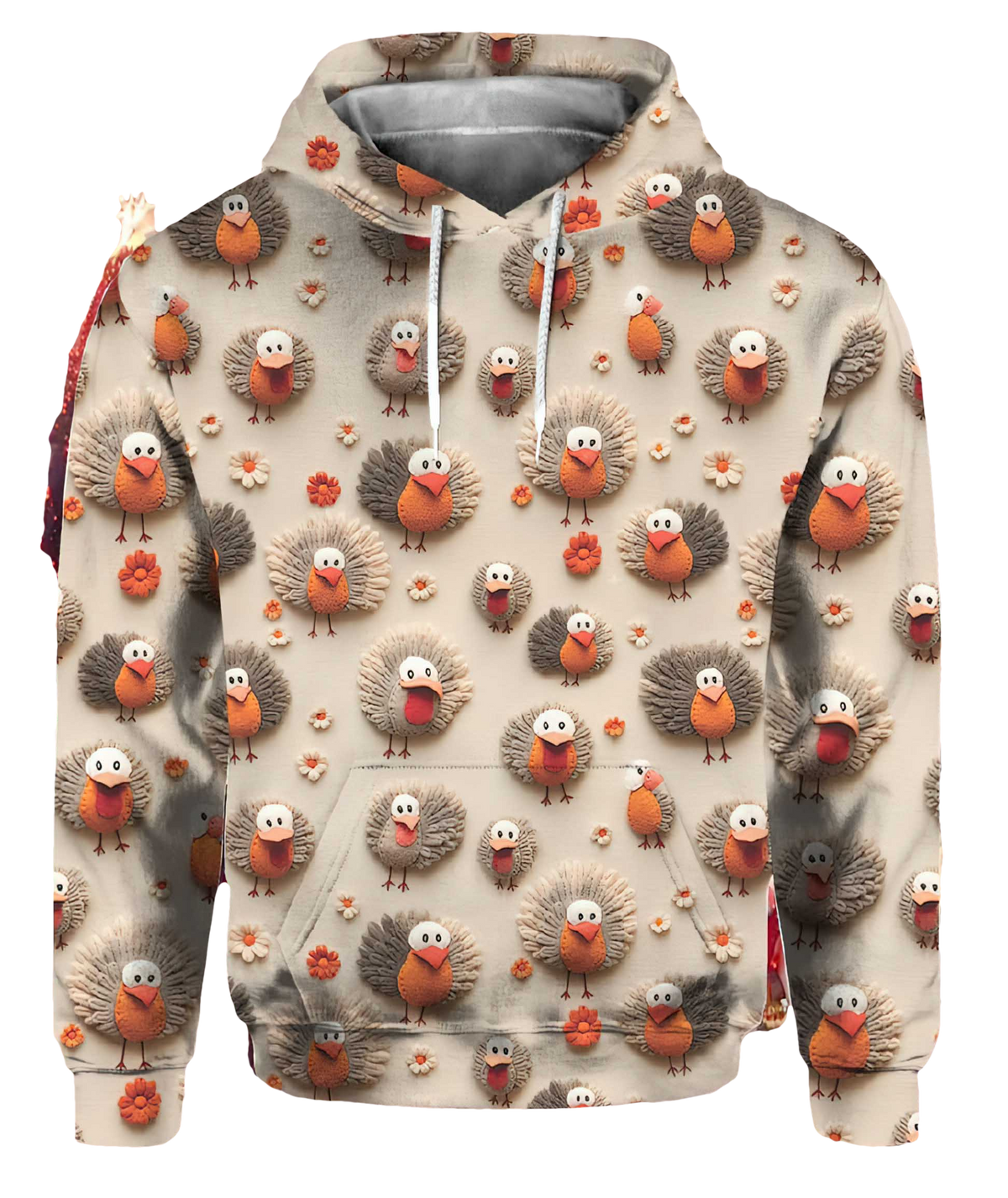 Women'S Thanksgiving Turkey Print Sweatshirt - Moonbestprint